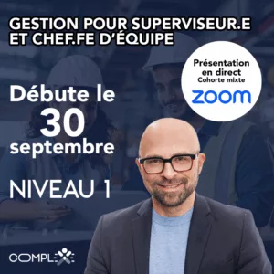 CMA25-Superviseur niveau 1